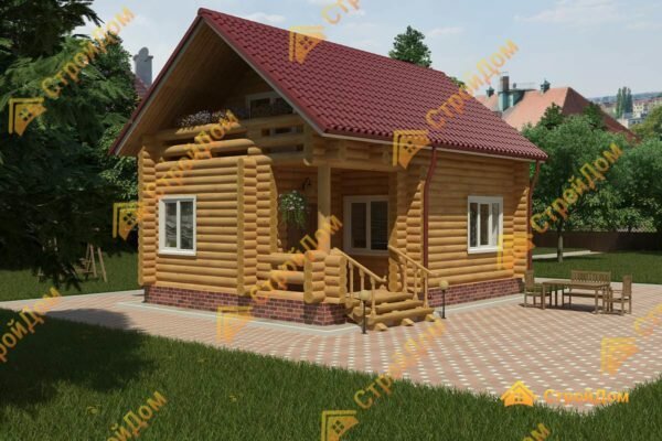 S12: Деревянный дом из бревна 6х9